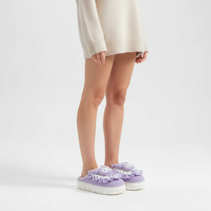 Gefütterte Hausschuhe Mit Design - CozyFluff