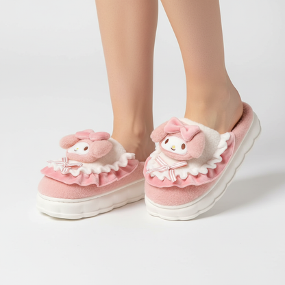 Gefütterte Hausschuhe Mit Design - CozyFluff