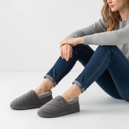 Gefütterte Hausschuhe Mit Plüsch Innen - HomeSnug