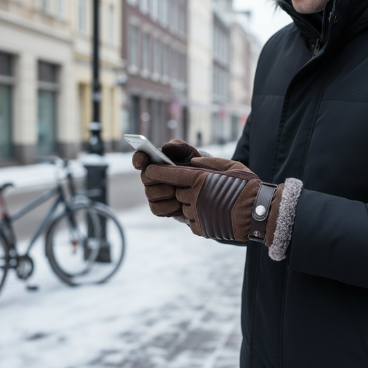 Gefütterte Winterhandschuhe Aus Polyester - WarmTech