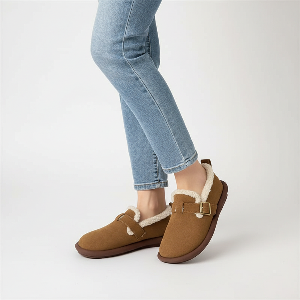 Gefütterter Innenschuh Aus Wildleder - PlushSlip