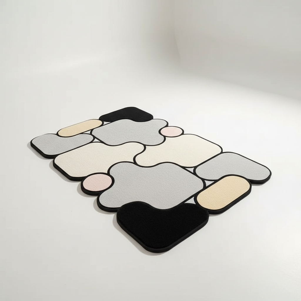 Gepolsterte Gestrickte Badmatte - DiatomLuxe