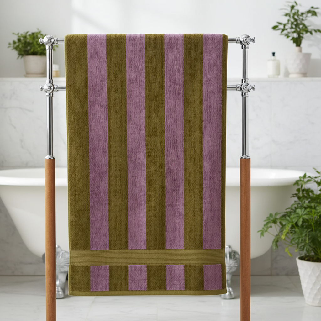 Gestreiftes Handtuch - RetroTowel
