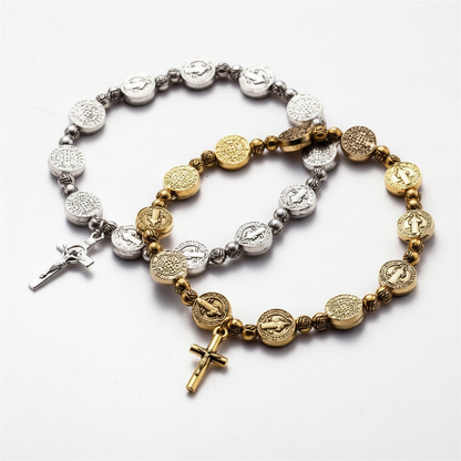 Gold- Und Silberarmband - FaithBracelet 