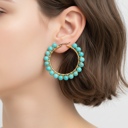 Große Creolen Aus Kristall - CrystalHoops 