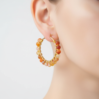 Große Creolen Aus Kristall - CrystalHoops 