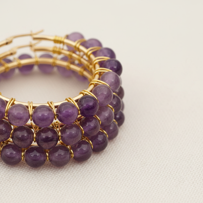 Große Creolen Aus Kristall - CrystalHoops 