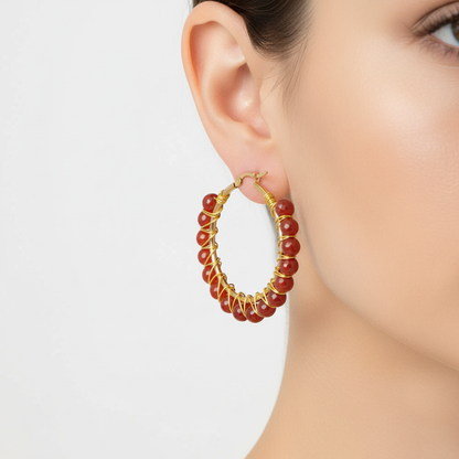 Große Creolen Aus Kristall - CrystalHoops 