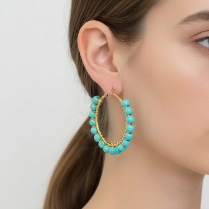 Große Creolen Aus Kristall - CrystalHoops 