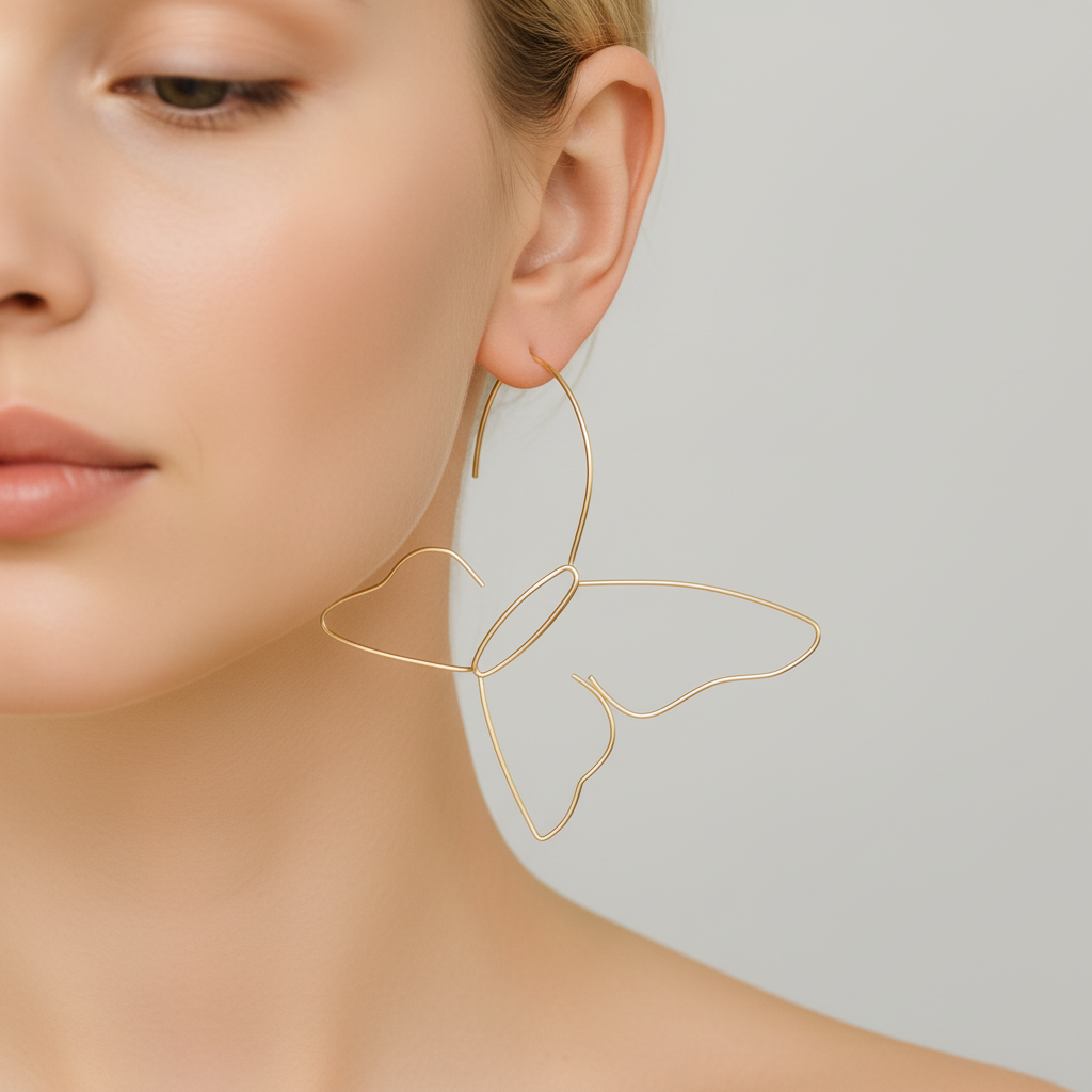 Große Schmetterlingsohrringe - ButterflyShine 