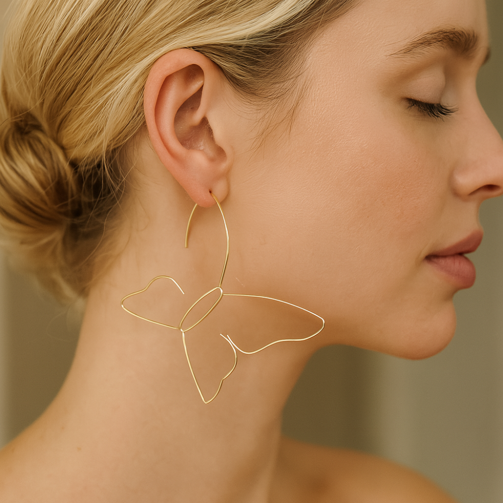 Große Schmetterlingsohrringe - ButterflyShine 