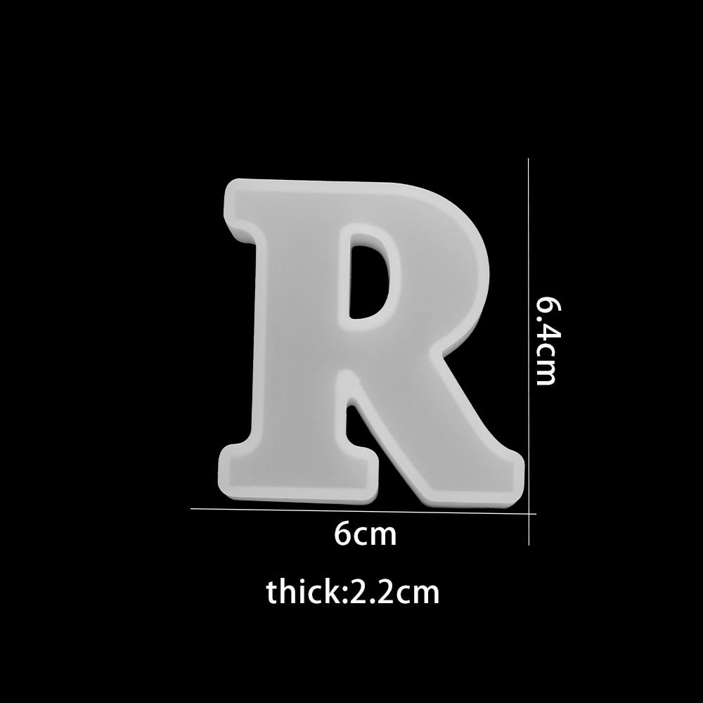 3D Silikonform zum Gießen von Schokoladenbuchstaben – BackSpaß (1+1 Gratis)