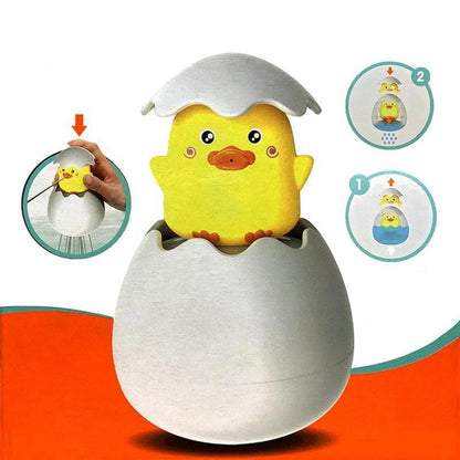 Schlüpf-Ei Badespielzeug mit Tierfigur – 1+1 Gratis – Ente, Dino & Pinguin