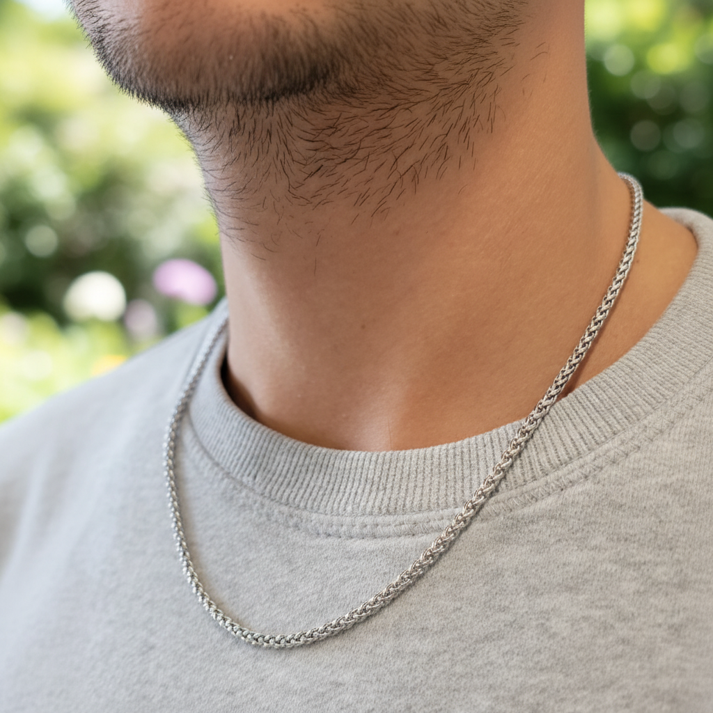 Halskette Aus Silber - PowerChain 