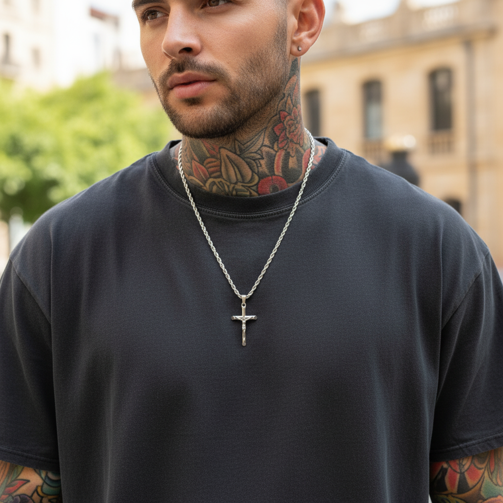 Halskette Mit Kreuz - FaithChain 