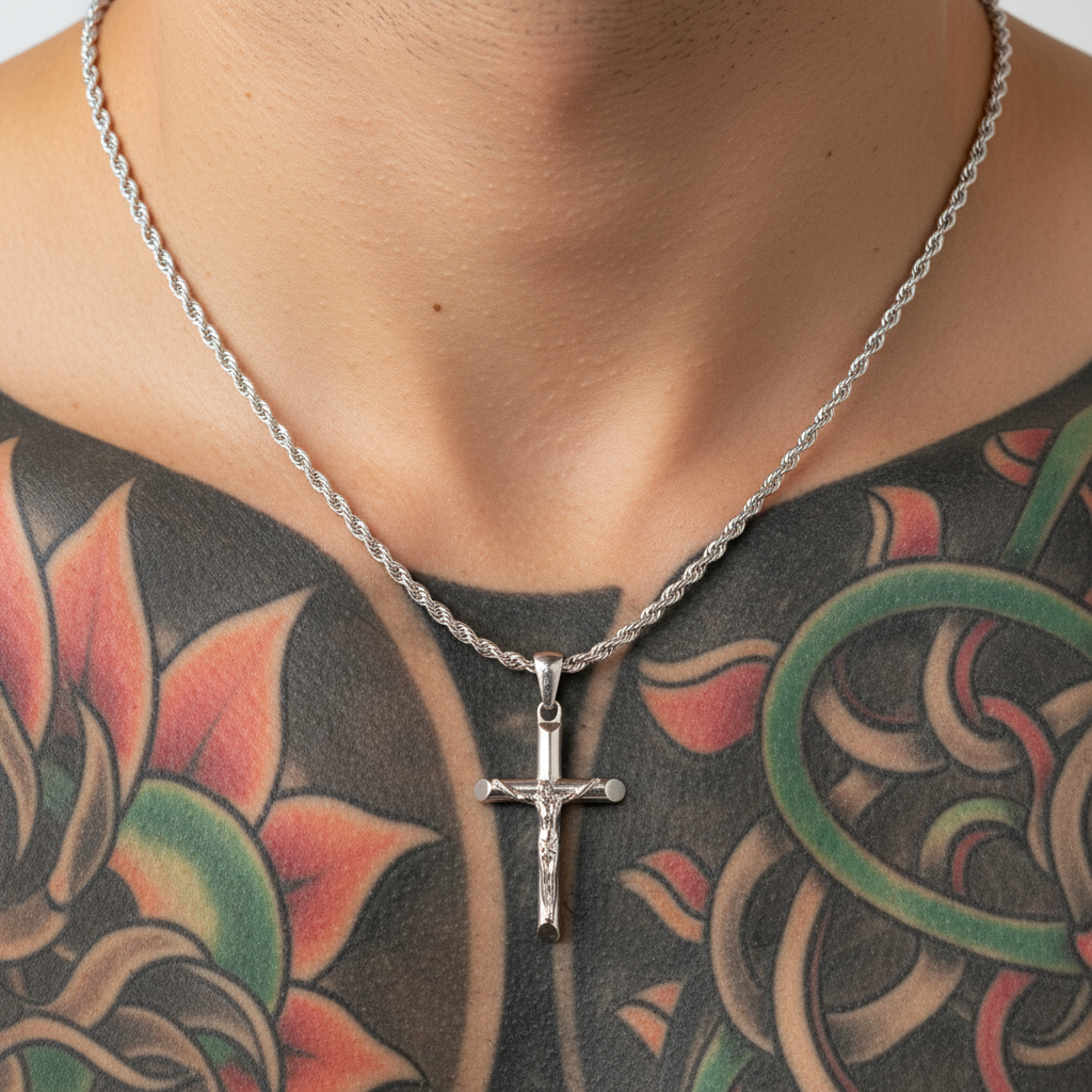 Halskette Mit Kreuz - FaithChain 