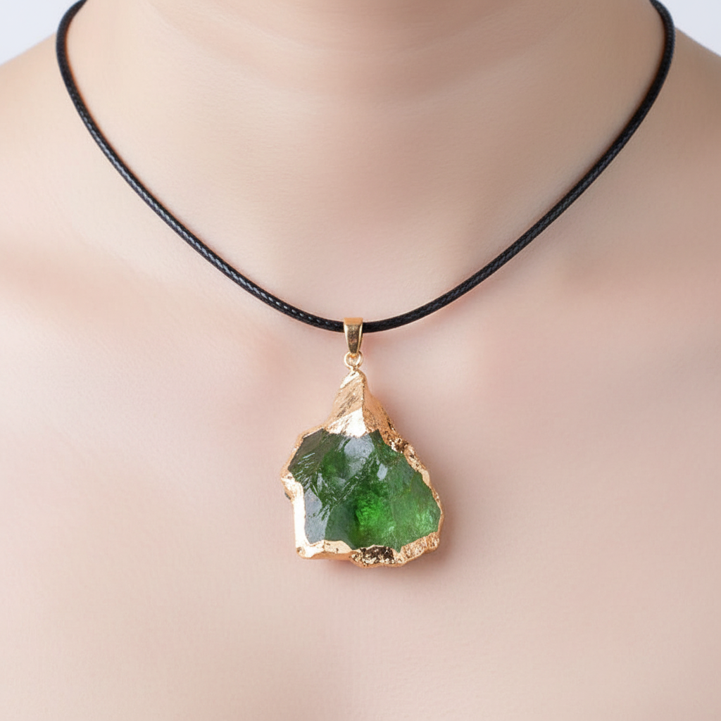 Handgefertigte Halskette - MoldaviteLux 