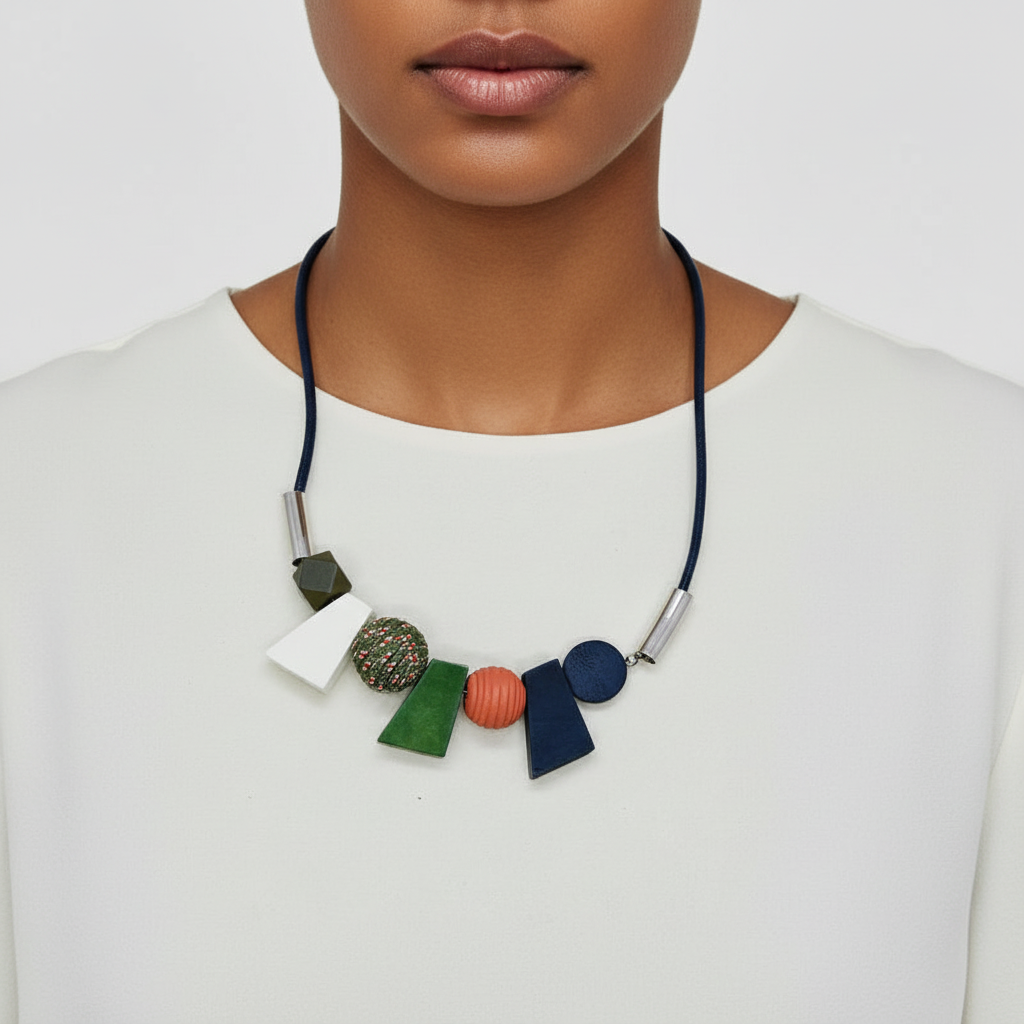 Handgefertigte Halskette - WoodPrism 