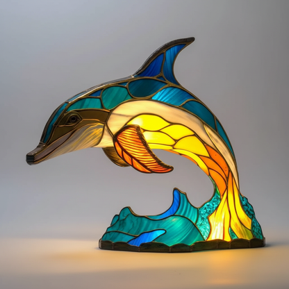 Handgefertigte Mosaiklampe Tierkopf - GleamPaw