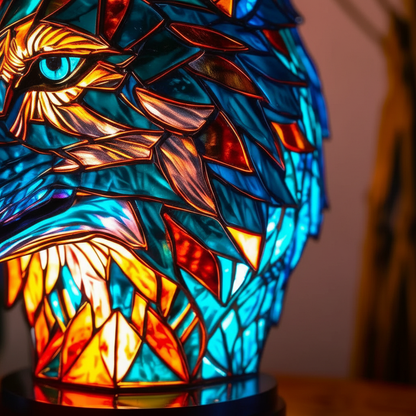 Handgefertigte Mosaiklampe Tierkopf - GleamPaw