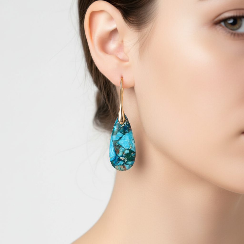 Handgefertigte Ohrringe - OceanHarmony 