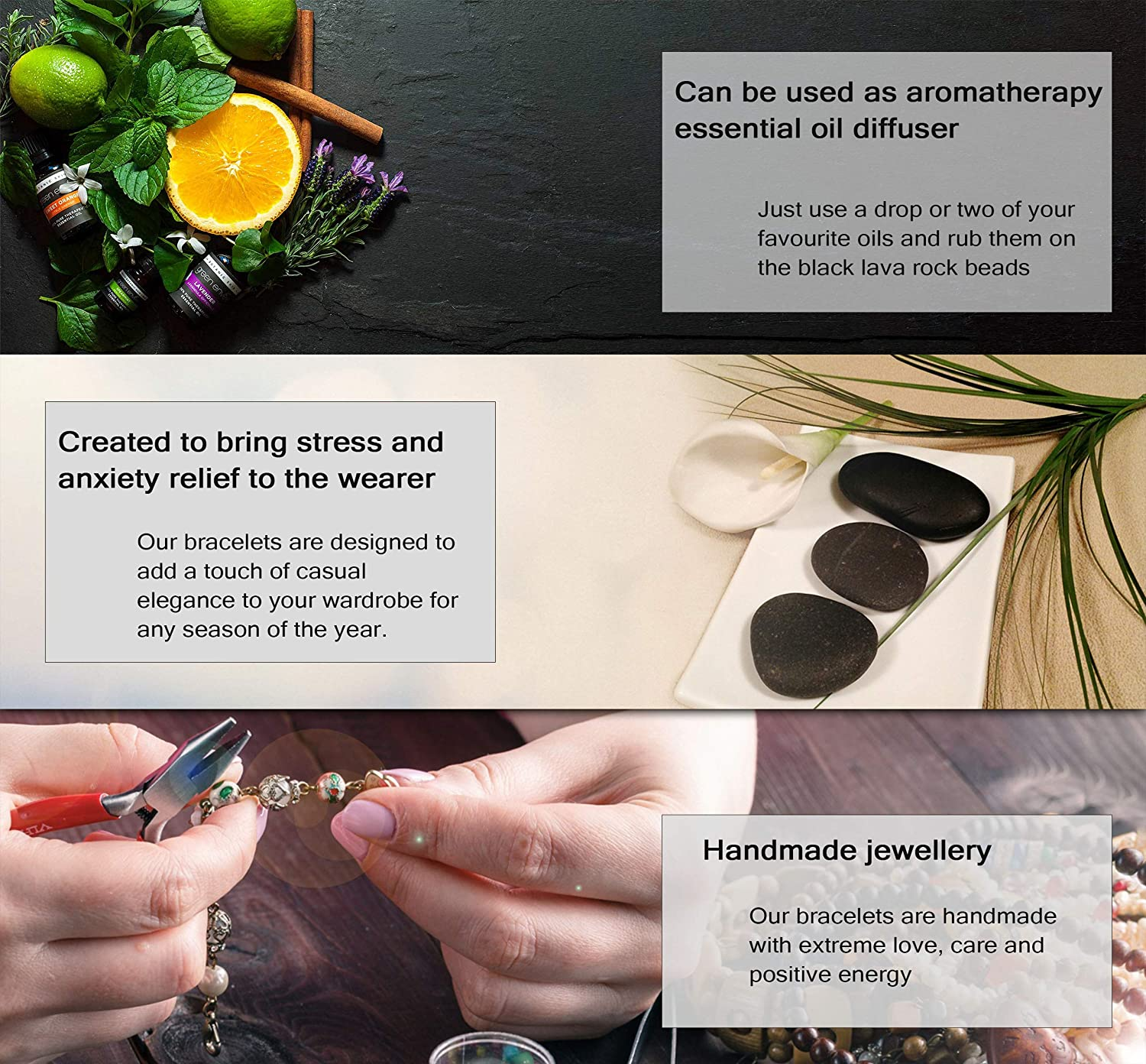 Handgefertigtes Perlenarmband - PowerBracelet 