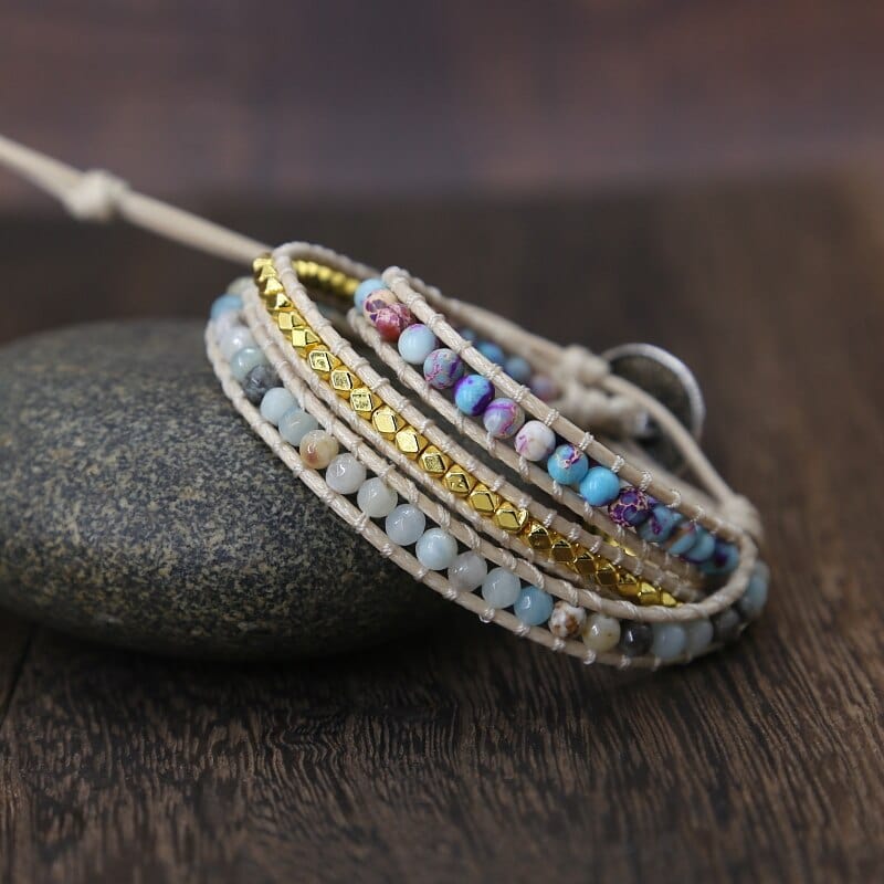 Handgefertigtes Wickelarmband - ChakraWrap 