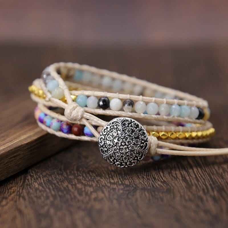 Handgefertigtes Wickelarmband - ChakraWrap 