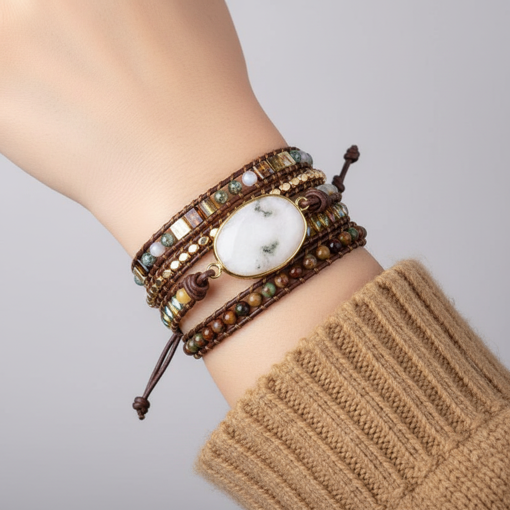 Handgefertigtes Wickelarmband - LunaWrap 