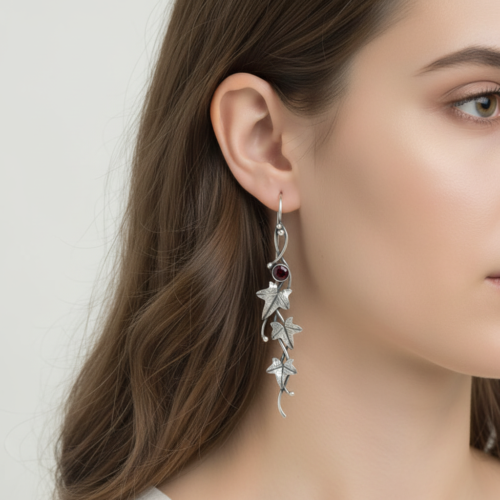 Hängende Ohrringe - LeafShimmer 