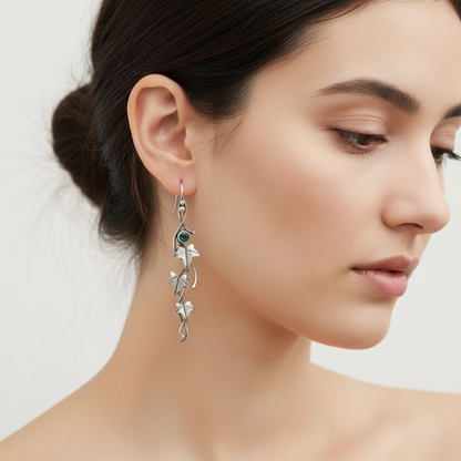 Hängende Ohrringe - LeafShimmer 