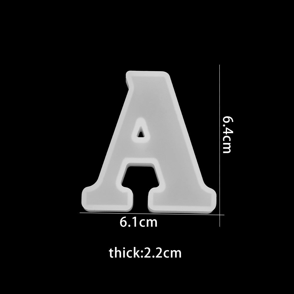 3D Silikonform zum Gießen von Schokoladenbuchstaben – BackSpaß (1+1 Gratis)