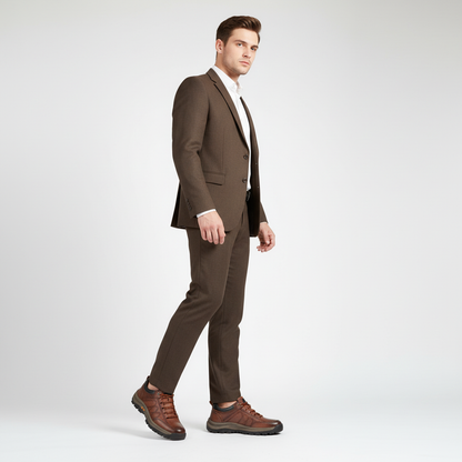 Herrenleder Schuh Mit Schnürverschluss - Marco