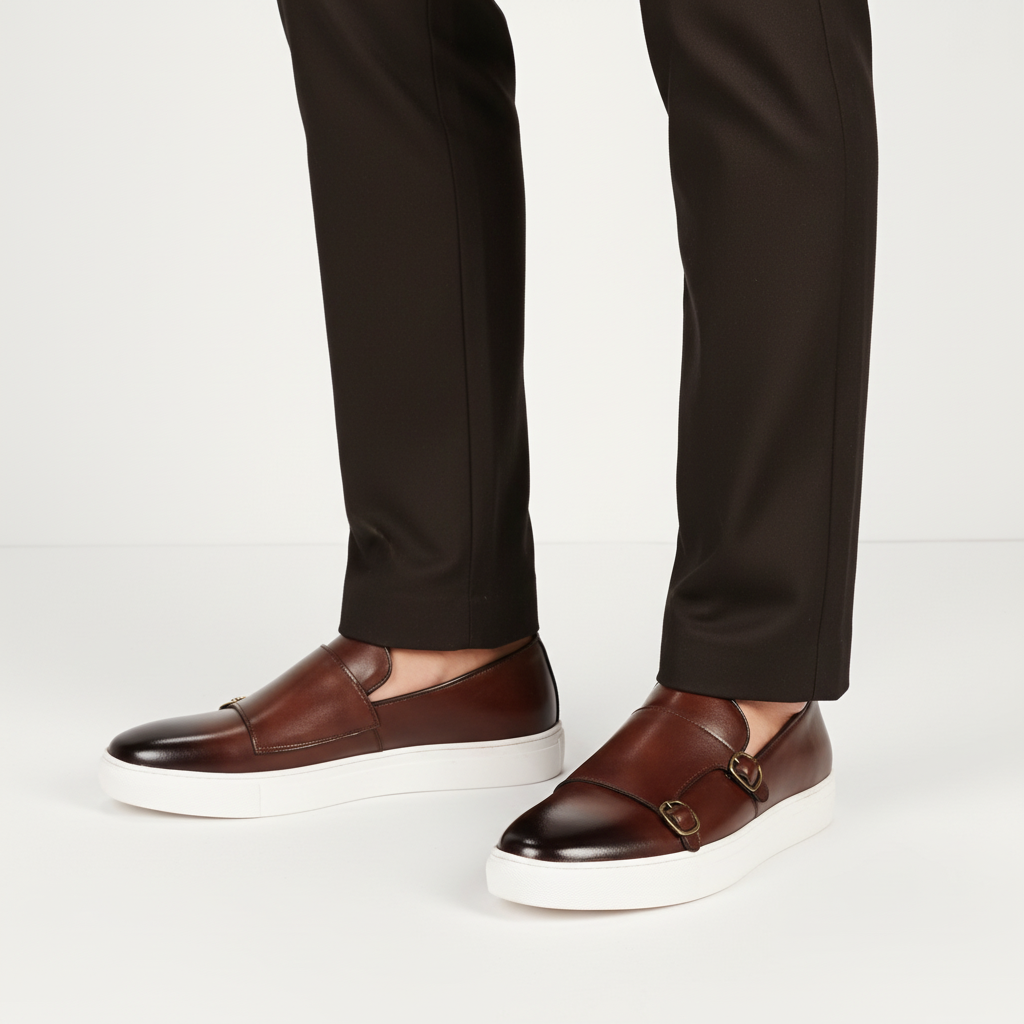 Herrenlederschuh Mit Schnallen - Glenn