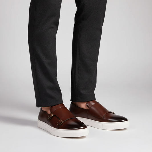 Herrenlederschuh Mit Schnallen - Glenn