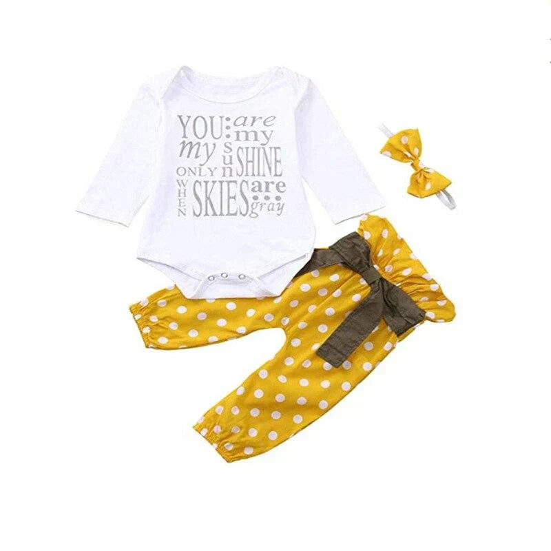 Baby-Outfit mit Spruch & Rüschenhose – HerbstzauberSet