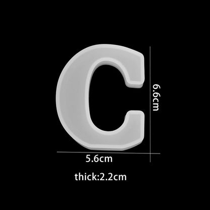3D Silikonform zum Gießen von Schokoladenbuchstaben – BackSpaß (1+1 Gratis)