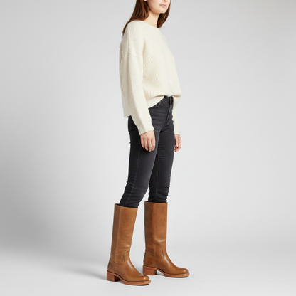 Hochschaft Lederstiefel - Serena