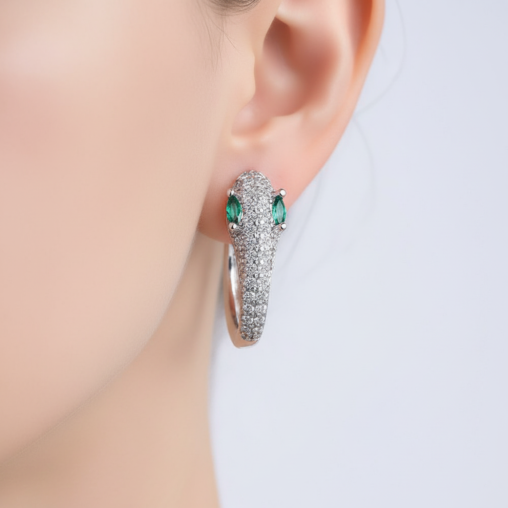 Hochwertige Ohrringe - SerpentShine 