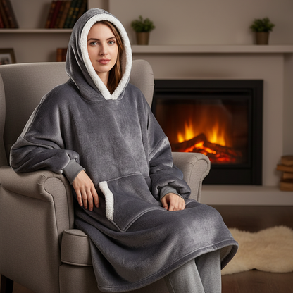 Hoodie Und Decke Kombiniert - SnuggleBlanket