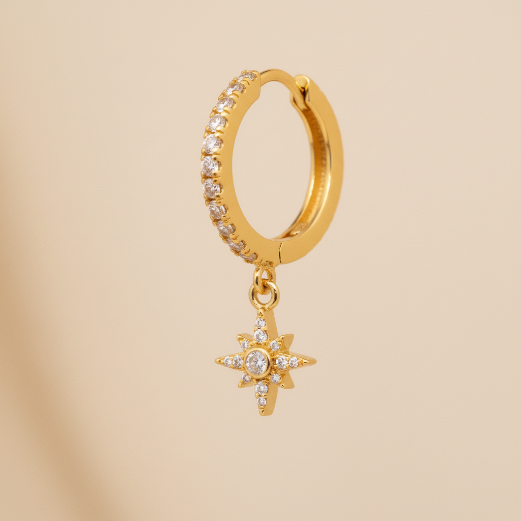 Hoop-Ohrringe Mit Zirkonia - StarGold 