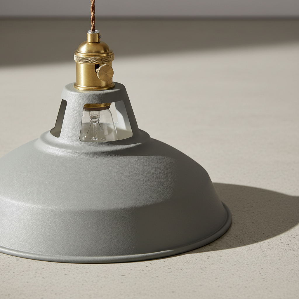 Industrielle Metall Hängelampe - IndustroGlow