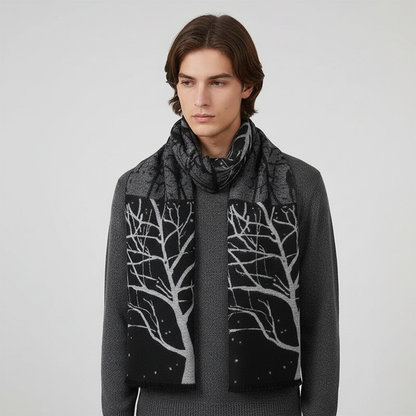 Kariertes Herrenschal Kaschmir Mischgewebe - HeatLoom