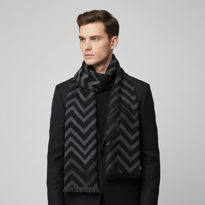 Kariertes Herrenschal Kaschmir Mischgewebe - HeatLoom