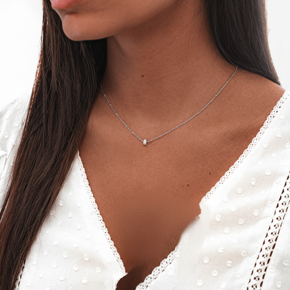 Kette Mit Zirkonia-Anhänger - GlimmerCircle 