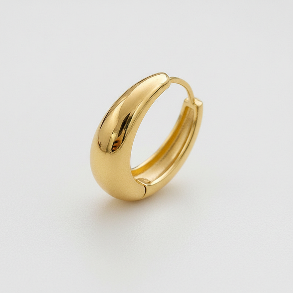 Klassische Goldohrringe - GleamRings 