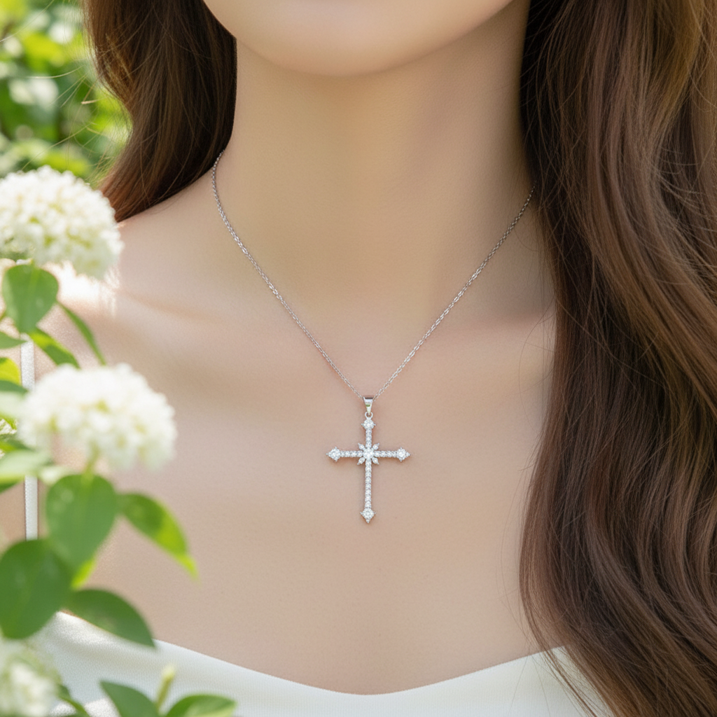 Kreuzanhänger Aus Zirkon - ShimmerCross 