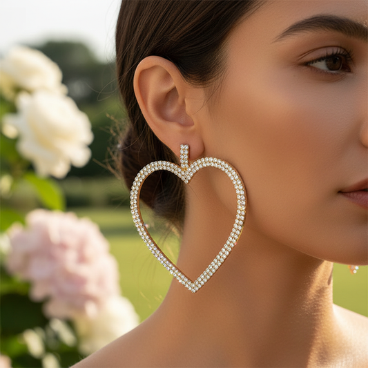 Kristallohrringe In Herzform - HeartSparkle 