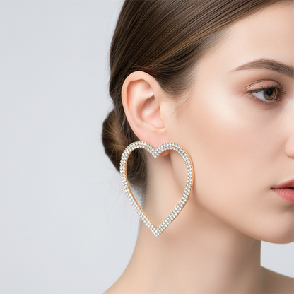 Kristallohrringe In Herzform - HeartSparkle 