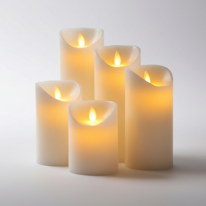 LED Dekokerze Kugelform - WarmAura